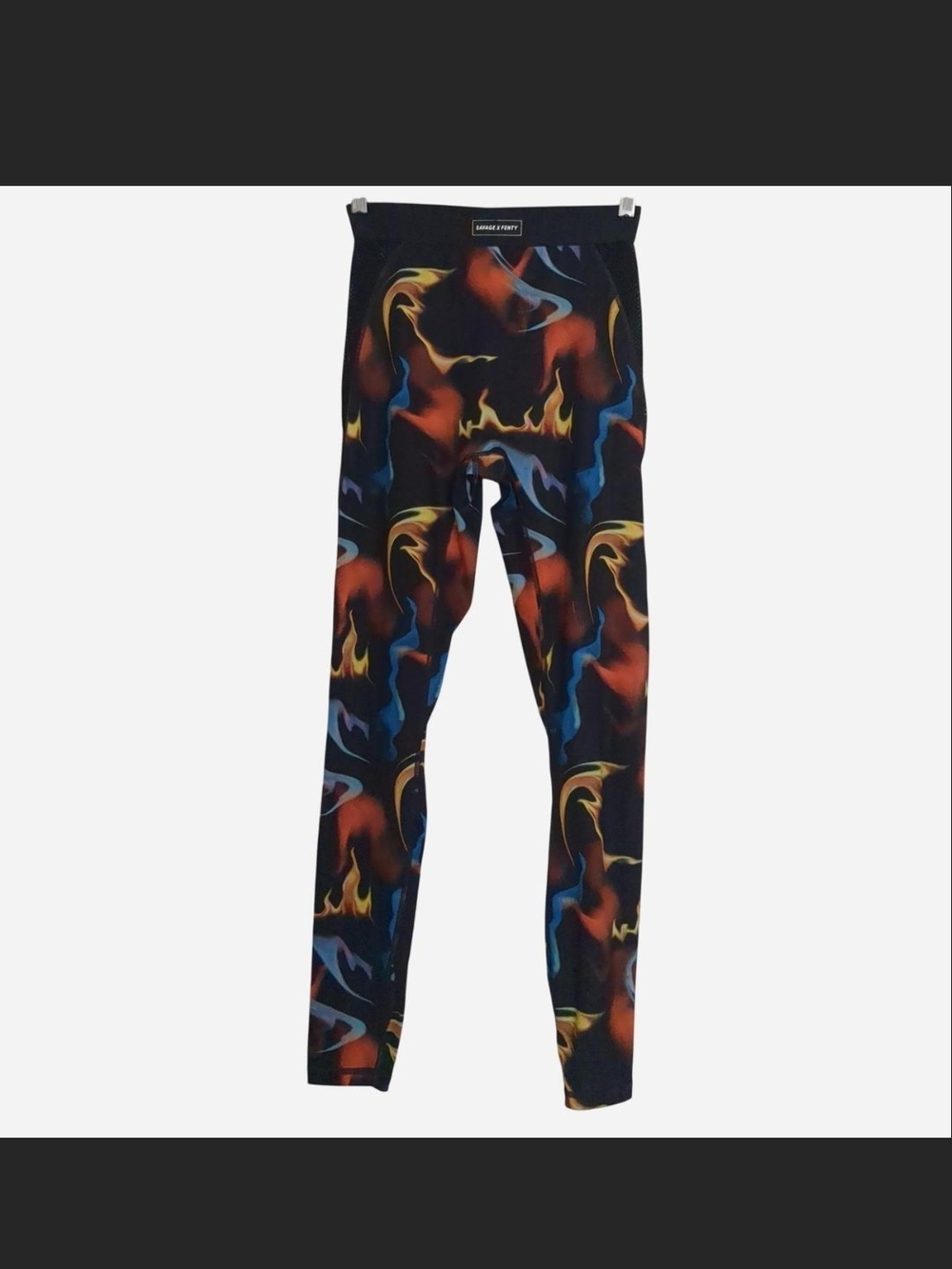 🔥 Savage X Fenty "Up N Flames" Fast Lane Leggings M 🔥